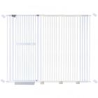 extra tall 150cm baby pet security gate metal safety guard tension pressure mounted for children dog kitten adjustable width range 175-185cm largest gap between bars 42mm model b442 white