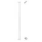 10cm wide extension panel kit for extra tall 150cm baby pet security gate metal safety guard tension pressure mounted for children dog kitten white