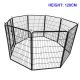 1.2m High Pet Dog Playpen Portable Exercise Run Cage Fence Enclosure Play Pen