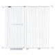 extra tall 150cm baby pet security gate metal safety guard tension pressure mounted for children dog kitten adjustable width range 150.5-156.5cm largest gap between bars 42mm model a43