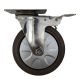 5 inch small stainless steel caster hard nylon wheel light duty swivel with brake /lock industrial castor 140kg ea height 156mm for trolley furniture equipment