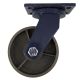 single 6inch heavy duty caster wheel industrial castor all metal heat resistant swivel without brake/lock for flat ground and high temperature 700kg ea overall height 200mm