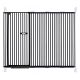 extra tall 150cm baby pet security gate metal safety guard tension pressure mounted for children dog kitten adjustable width range 175-185cm largest gap between bars 42mm model b442 black package content