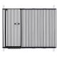 extra tall 150cm baby pet security gate metal safety guard tension pressure mounted for children dog kitten adjustable width range 195-205cm largest gap between bars 42mm model b444 black package content