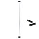 10cm wide extension panel kit for extra tall 150cm baby pet security gate metal safety guard tension pressure mounted for children dog kitten black