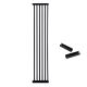 30cm wide extension panel kit for extra tall 150cm baby pet security gate metal safety guard tension pressure mounted for children dog kitten black
